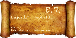 Bajczár Teobald névjegykártya