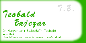 teobald bajczar business card